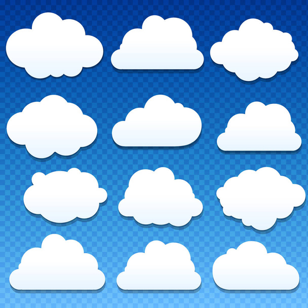 Великий набір хмари
 - Вектор, зображення