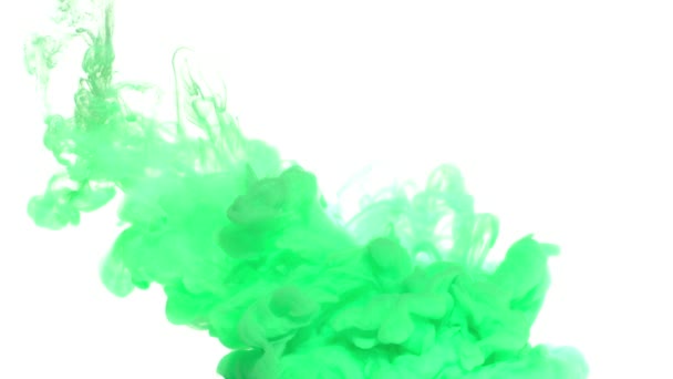 groene inkt in water - Video