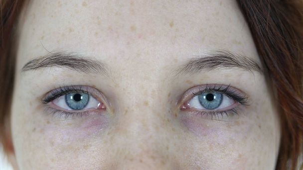 Blinking Eyes of Young Girl - Photo, Image