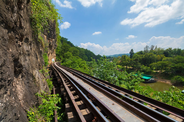 Death railway along The River Kwai at Kanchanaburi, Thailand - Photo, Image