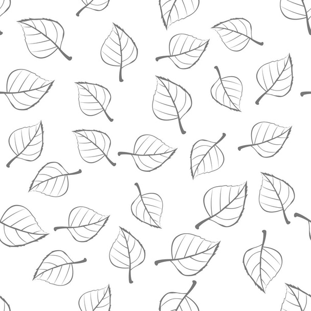 Folhas padrão sem costura Vector Ilustração
 - Vetor, Imagem