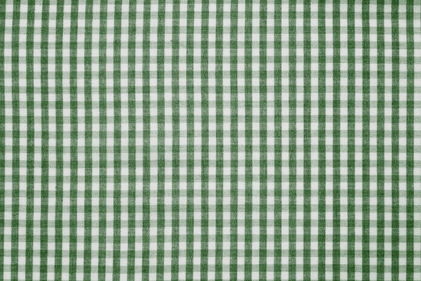 green and white checkered fabric background texture  - Photo, Image