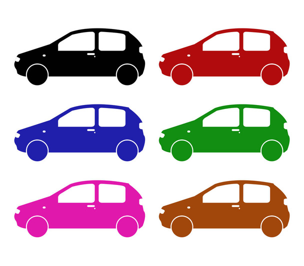 auto pictogram op witte achtergrond - Vector, afbeelding
