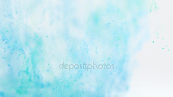 Turquesa y tinta azul en el agua
 - Imágenes, Vídeo