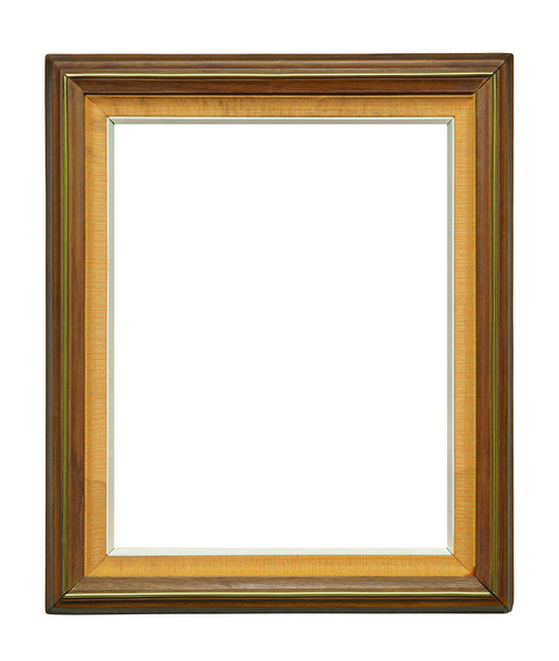 Деревянная декадентская рамка на белом фоне
 - Фото, изображение