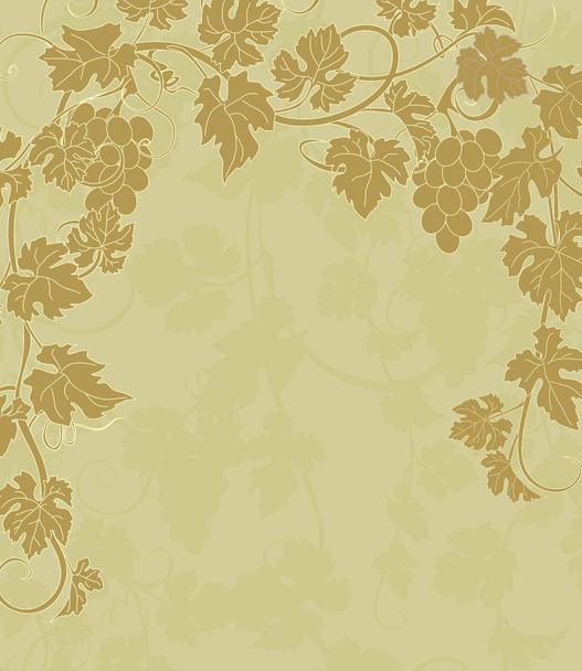 Background with vines. - Vector, Image