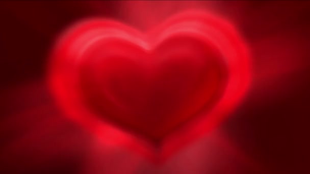 4 k 赤い愛心の背景があり、バレンタインの日のシンボル、デザイン パターン背景. - 映像、動画