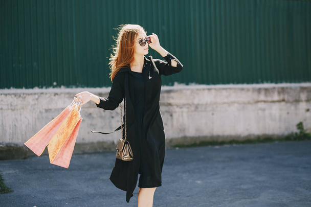 Girl on shopping - Foto, Imagem