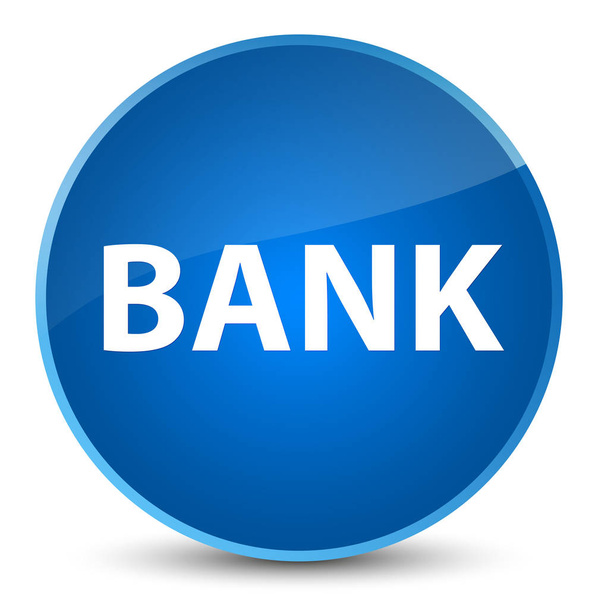 Bank elegáns kék kerek gomb - Fotó, kép
