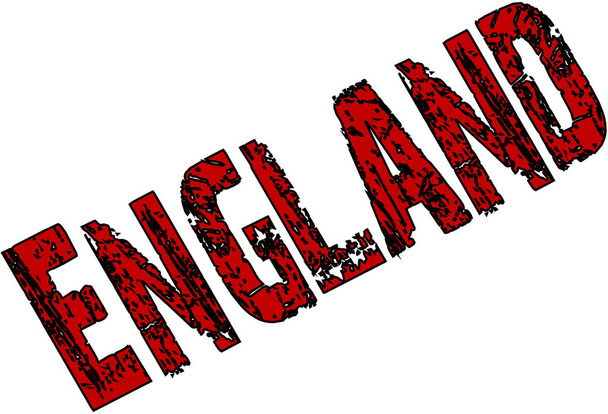England Text sign illutration - Vector, Image