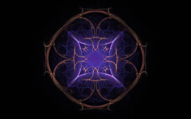 Cyfrowo wygenerowany obraz wykonany z kolorowych Fraktal - Zdjęcie, obraz