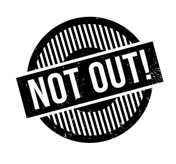 Not Out rubber stamp - Vector, Imagen