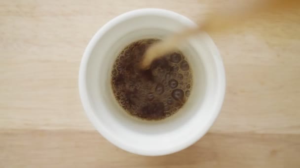 Morning breakfast routine preparations of coffee - Footage, Video
