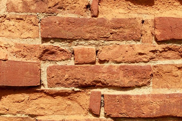 red bricks stacked in rows - Foto, Imagem