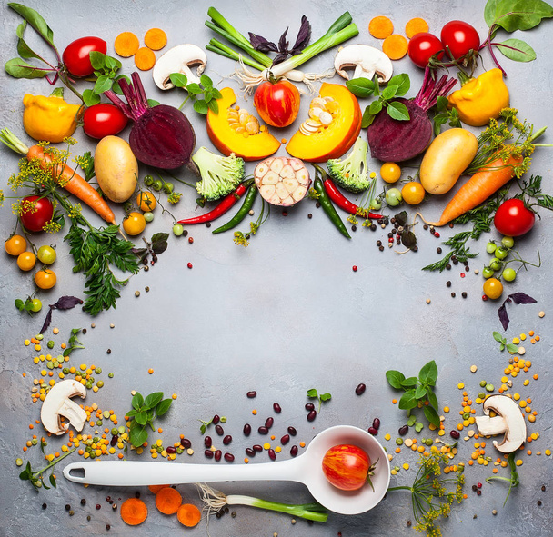 Концепція здорових овочевих супів
 - Фото, зображення