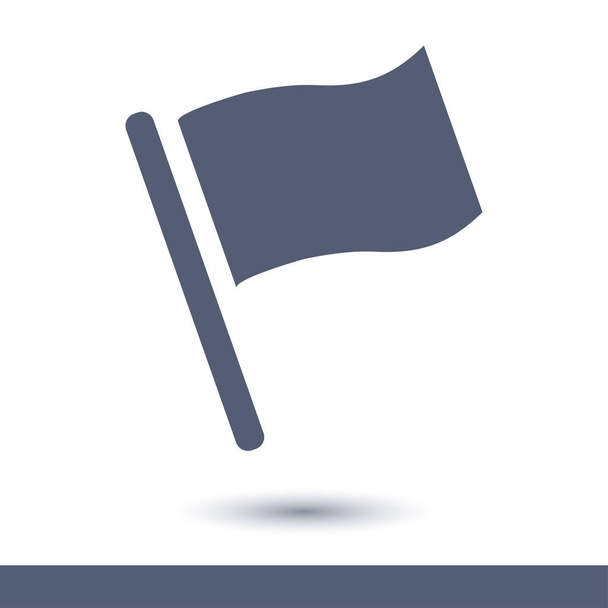 Flag pointer sign icon. - Vector, Image
