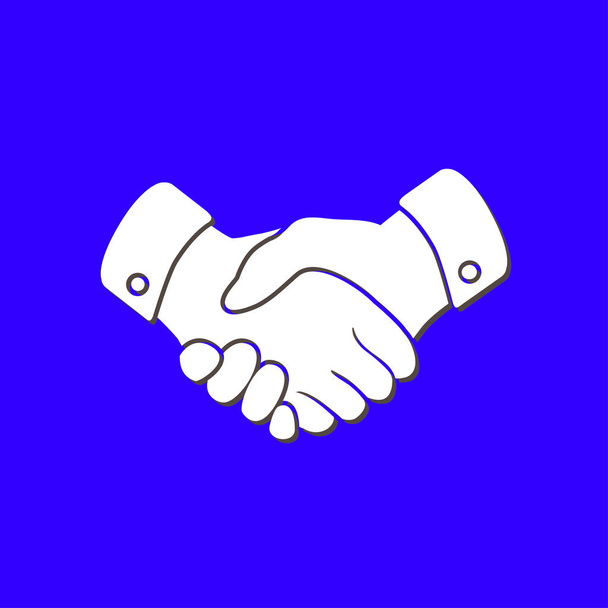 Handshake-Zeichen-Symbol. - Vektor, Bild