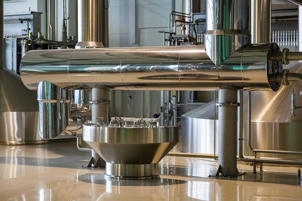 Equipment for production of beer in factory shops - Foto, Imagem