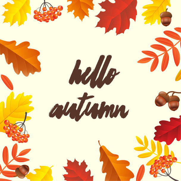Beautiful Autumn Poster - Вектор,изображение