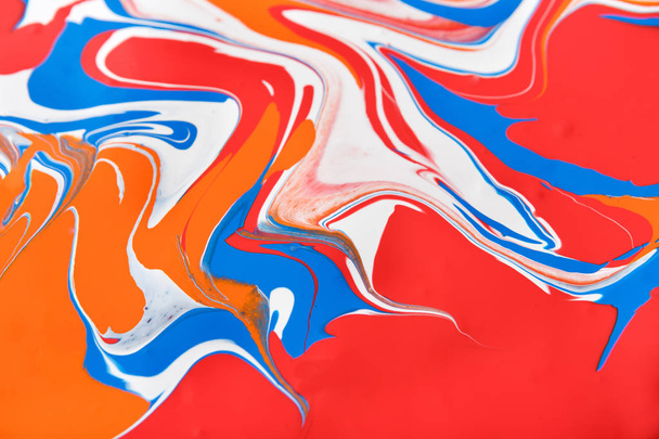flüssige Marmorierung Acrylfarbe Hintergrund. flüssige Malerei abstrakte Textur - Foto, Bild