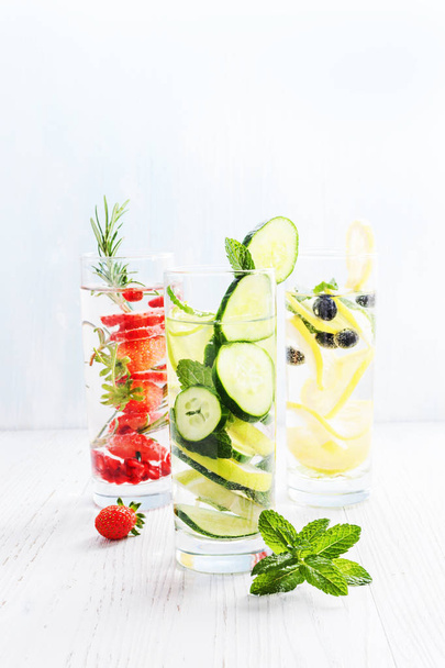  detox water in glass  - Photo, Image