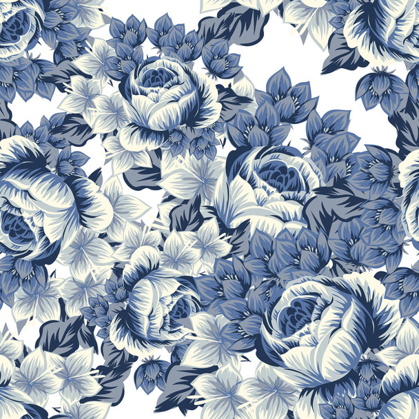 Seamless flower pattern - Διάνυσμα, εικόνα