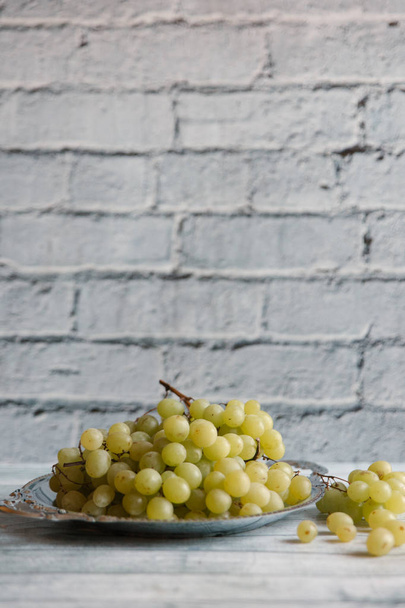 Bunches of white grapes - Photo, Image