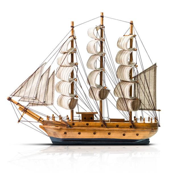 Ancient schooner isolated - Photo, Image