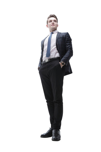 successful young man in a business suit. - Zdjęcie, obraz
