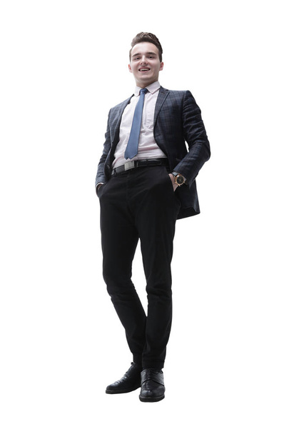 successful young man in a business suit. - Fotoğraf, Görsel