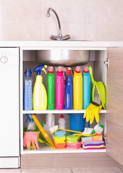 Cleaning product storage space - Photo, Image