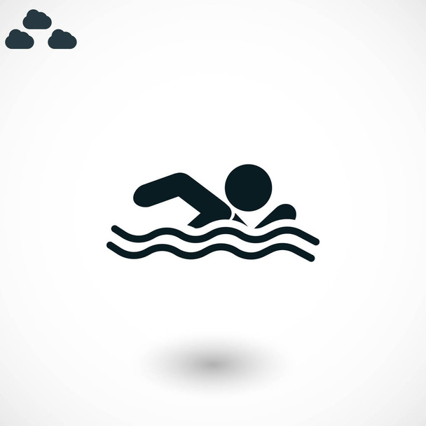 Schwimm-Symbolvektor - Vektor, Bild