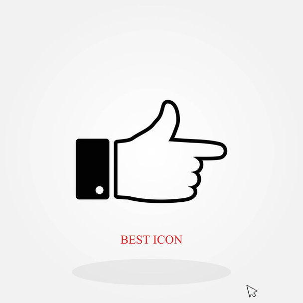  hand. icon vector - Vector, Image