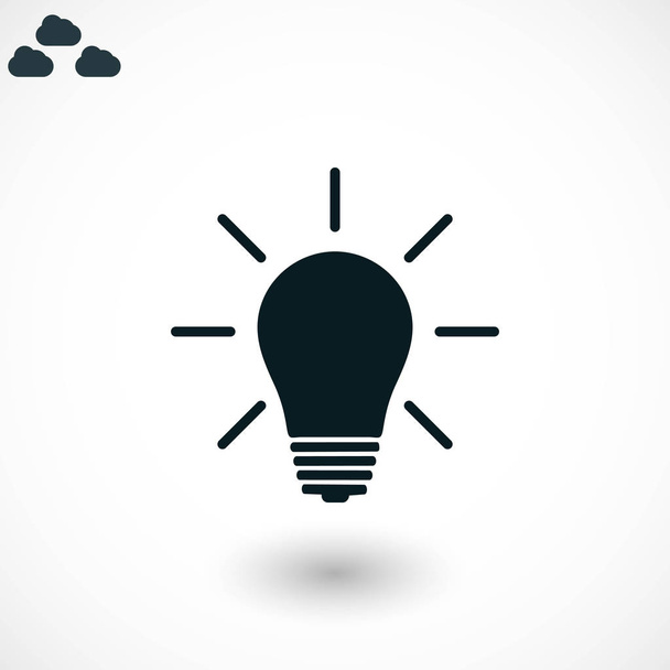 Light bulb icon - Vector, Image