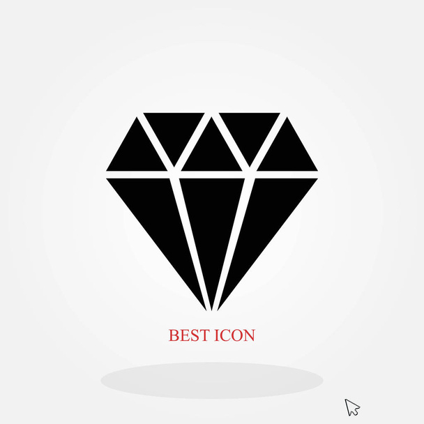 Icona vettoriale diamante - Vettoriali, immagini