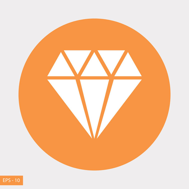 Icona vettoriale diamante - Vettoriali, immagini