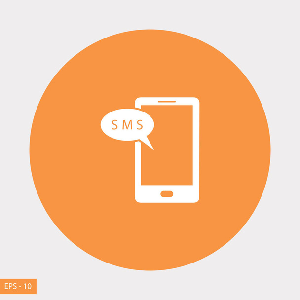 Smartphone sms icône
 - Vecteur, image