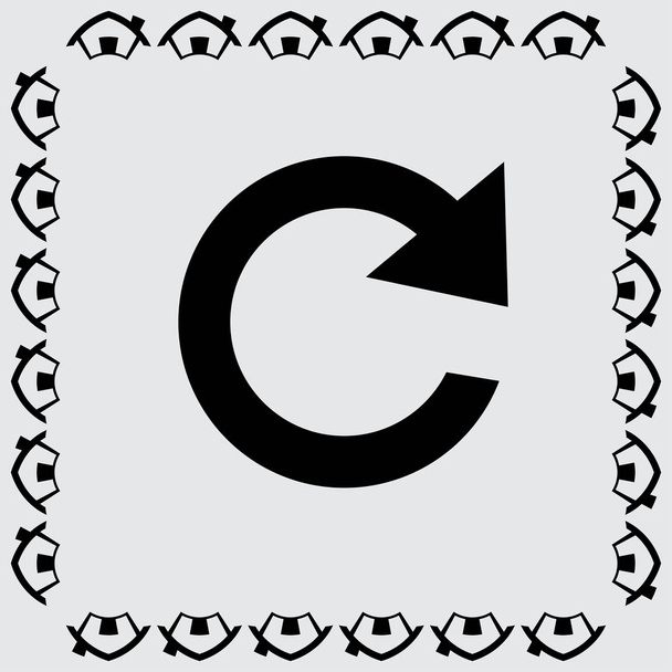 pictogram van reload knop - Vector, afbeelding
