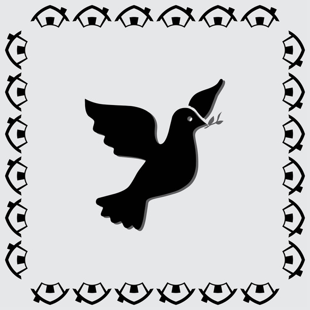 pigeon icon, bird - Vector, Image