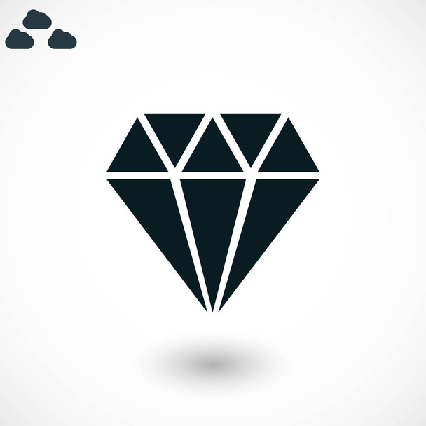 Icono vector diamante - Vector, Imagen