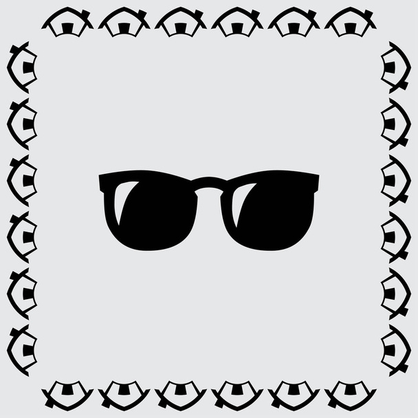 Szemüveg ikon szimbólum - Vektor, kép