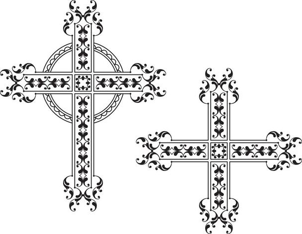 Християнський хрест дизайн
 - Вектор, зображення