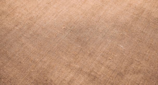 Linen natural fabric. Rustic tablecloth - Photo, Image