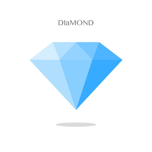 Dimond on white background, vector isolated object - Vector, Image