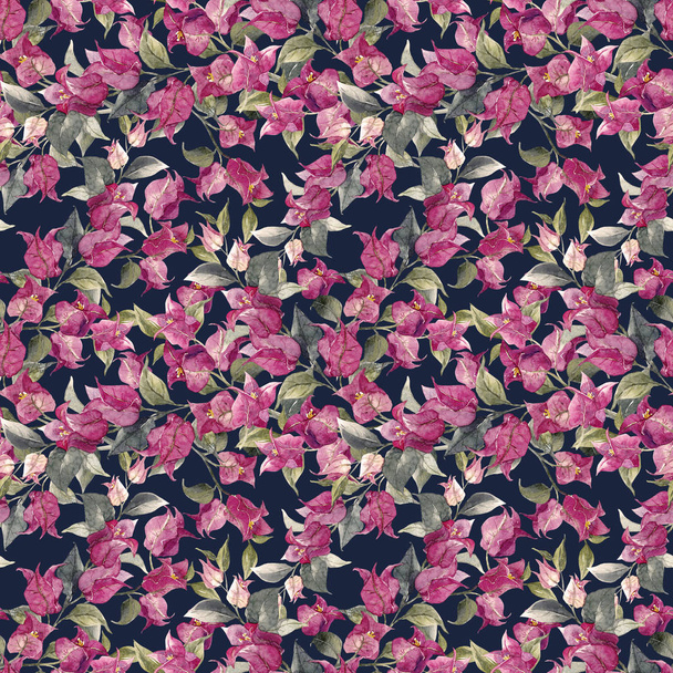 Watercolor floral pattern - Valokuva, kuva