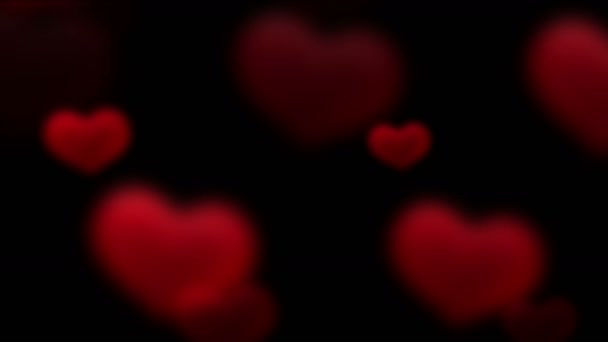 4 k κόκκινο αγάπη καρδιά με φόντο, σύμβολο του Αγίου Βαλεντίνου, σχεδιασμός μοτίβο σκηνικό. - Πλάνα, βίντεο
