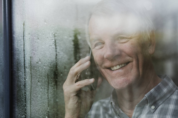 Senior Man Enjoying Phonecall  - Фото, изображение