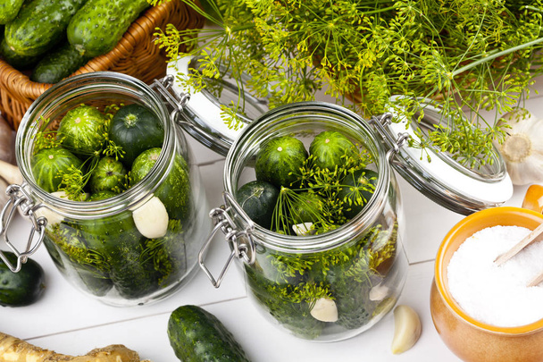 Homemade pickles in brine - Zdjęcie, obraz