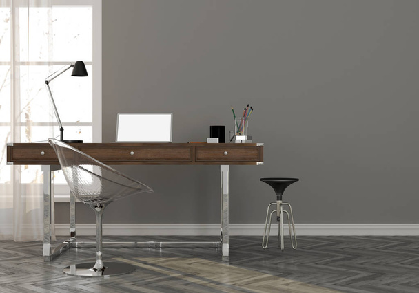 Gabinete em estilo minimalista
 - Foto, Imagem