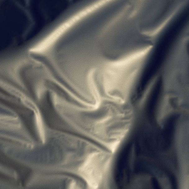 Abstract 3d rendering silver cloth background - Foto, Bild